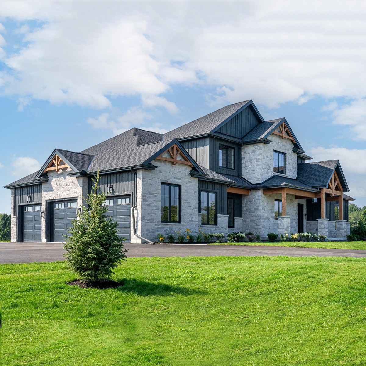 3/4 view of house for sale in port hope new build